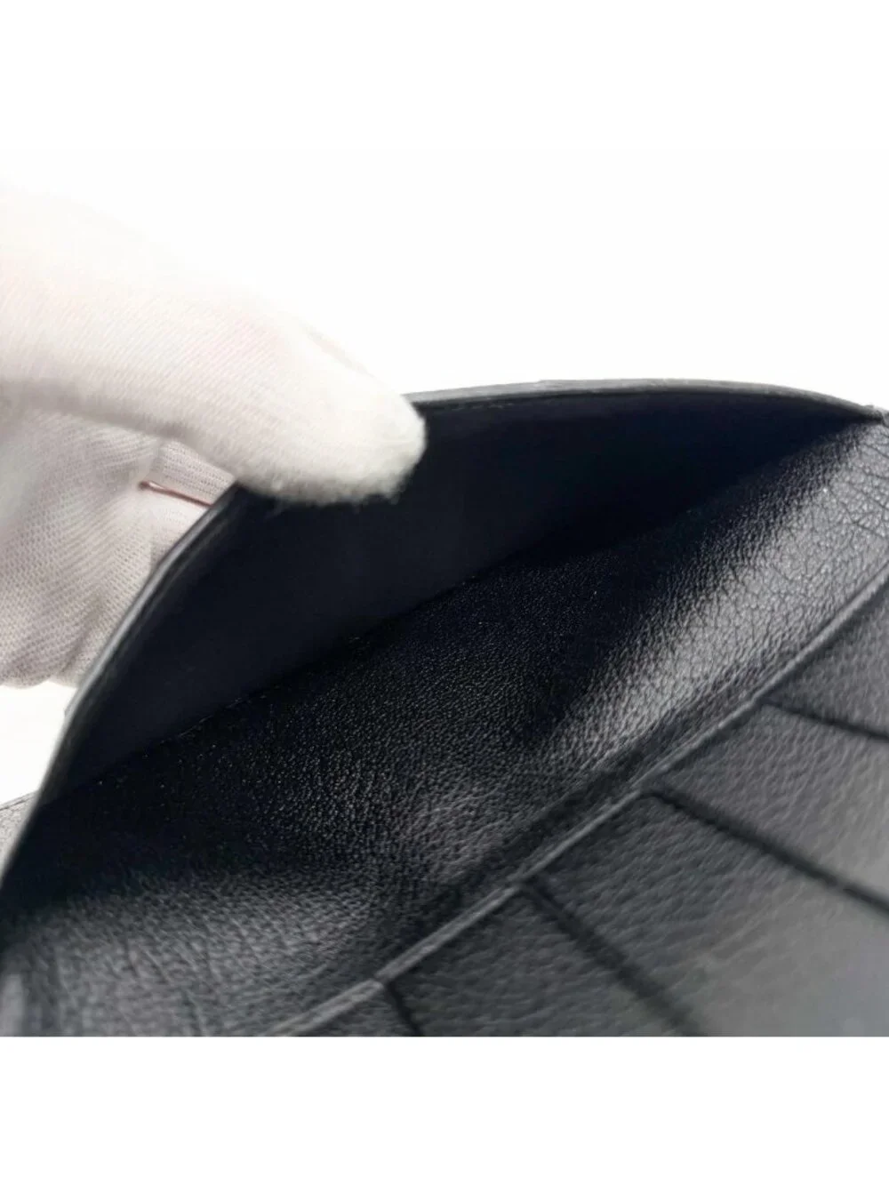 Hermes Bearn Dupri Chevre Trifold Wallet Black
